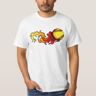 T-shirt du base-ball de flamber Fastpitch
