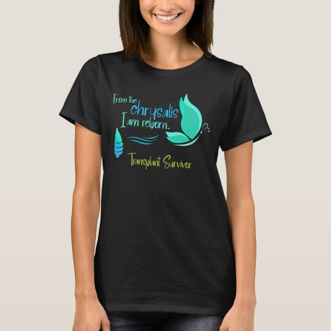 T-shirt Du bénéficiaire de la transplantation de papillon  (Devant)