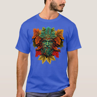 T-shirt Du Bois Traditionnel Pagan Celtic Greenman 2