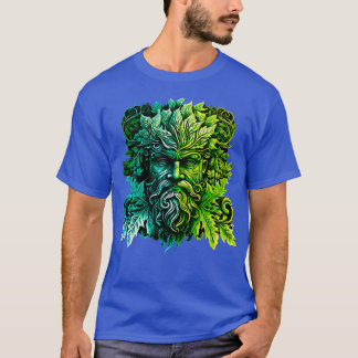 T-shirt Du Bois Traditionnel Pagan Celtic Greenman 8