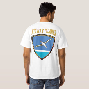 T-shirt du Bouclier Drapeau des Îles Midway