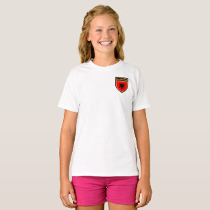 T-shirt du Bouclier du pavillon de l'Albanie