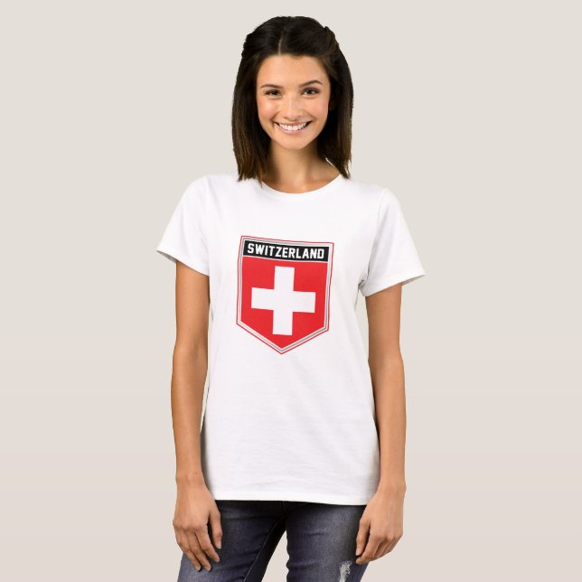 T-shirt du bouclier suisse (Devant entier)