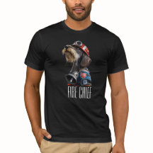 T-shirt du chef pompier pompier-cheveux Dachshund