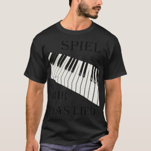 T-shirt du clavier de piano, en disant 