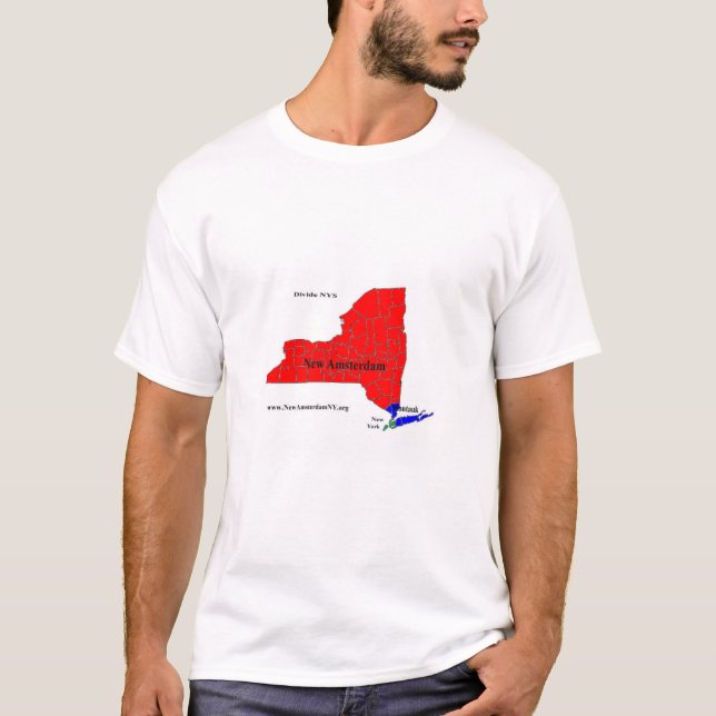 T-shirt du clivage NYS des hommes (Devant)