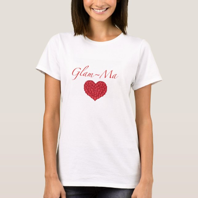 T-shirt du coeur de la grand-maman "Fascinant-MA" (Devant)