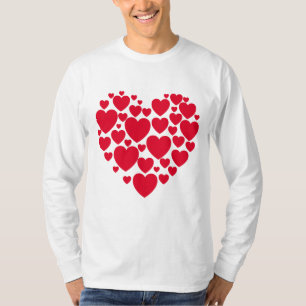 T-shirt du coeur rouge