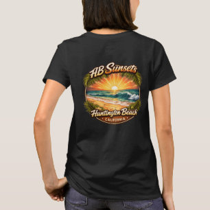 T-shirt du coucher de soleil de Huntington Beach
