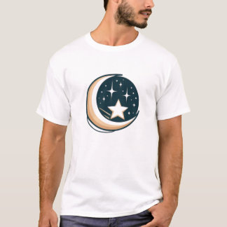 T-shirt du croissant de rêves sur la Lune