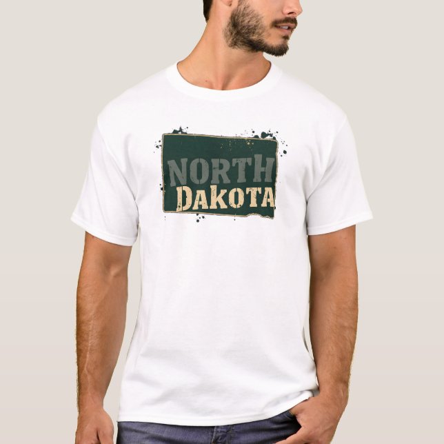 T-shirt du Dakota du Nord V04 (Devant)