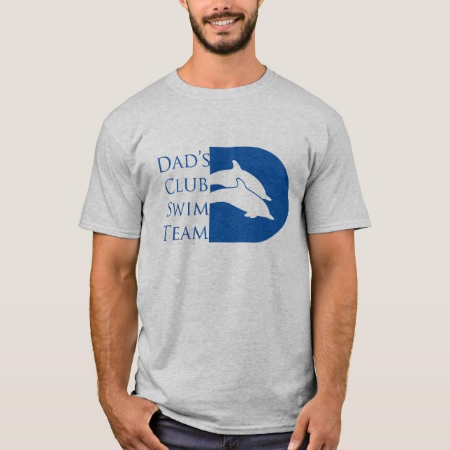 T-shirt du dauphin des hommes, gris (Devant)