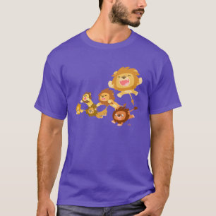 T-shirt du défilé des lions mignons de bande
