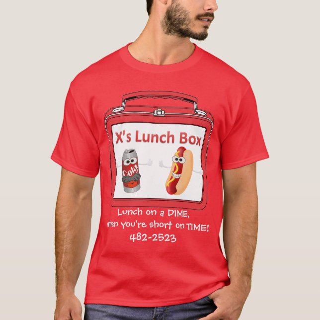 T-shirt du déjeuner du x (Devant)