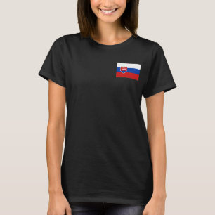 T-shirt du DK de drapeau et de carte de la