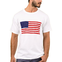 T-shirt du drapeau américain du 4 juillet