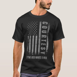 T-shirt Du Drapeau Américain Rouge Blanc Et Bleu 4 Juillet