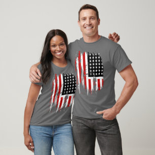 T-shirt du drapeau américain vintage
