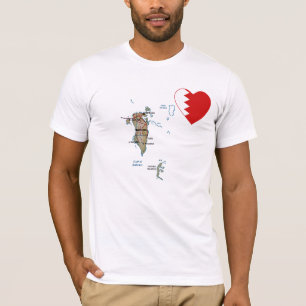 T-shirt du drapeau de Bahreïn
