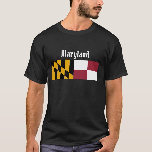 T-shirt du drapeau de l'État du Maryland (Devant)