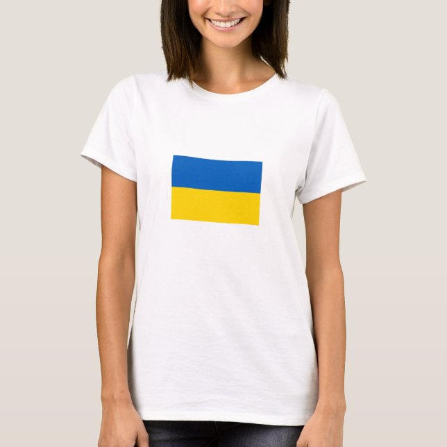T-shirt du drapeau de l'Ukraine patriotique (Devant)