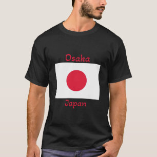 T-shirt du drapeau japonais d'Osaka