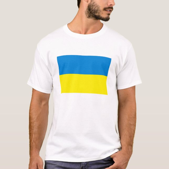 T-shirt du drapeau ukrainien (Devant)