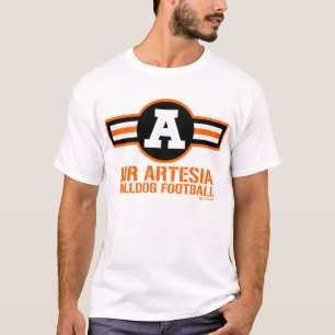 T-shirt du football de bouledogue "d'Artesia