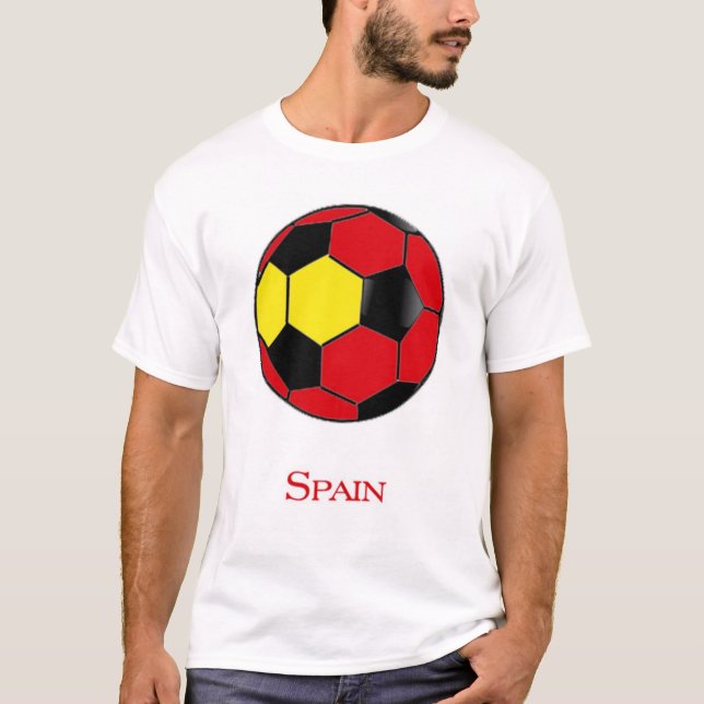 T-shirt du football de coupe du monde de l'Espagne (Devant)