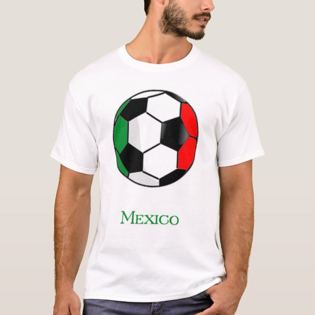 T-shirt du football de coupe du monde du Mexique (Devant)