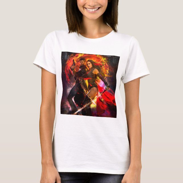 T-shirt du gardien de nuit 2 - Divine Hell (Devant)