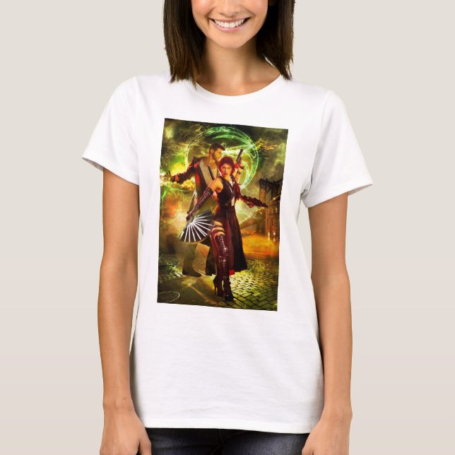 T-shirt du gardien de nuit - Ombres lumineuses (Devant)