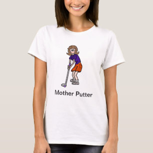 T-shirt du golf des femmes drôles de putter de