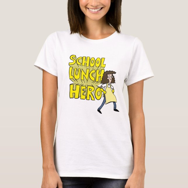 T-shirt du héros du déjeuner scolaire (Devant)