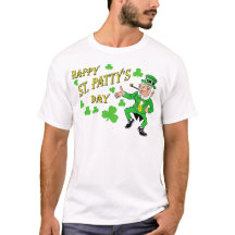T-shirt du jour du paddy heureux de St