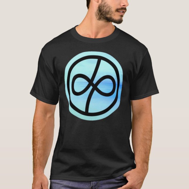 T-shirt du logo de bande violet profond (Devant)