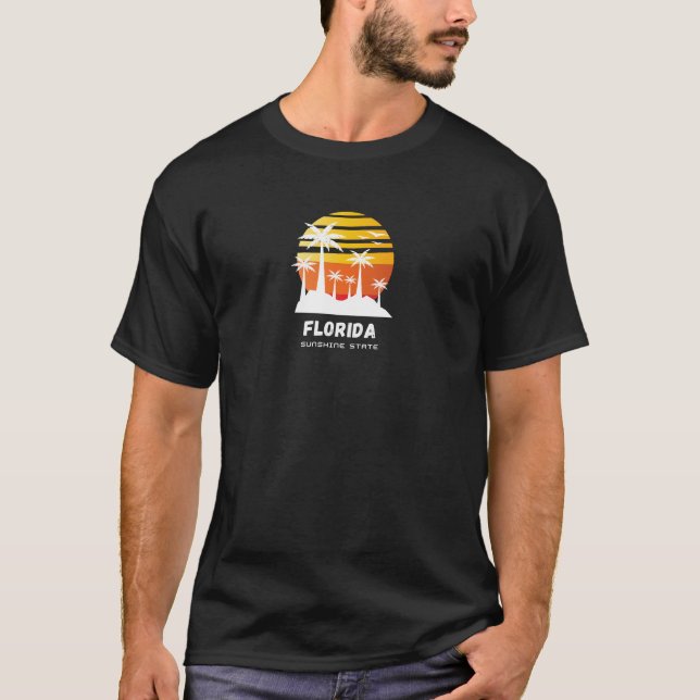 T-shirt du logo de l'État de Sunshine en Floride (Devant)