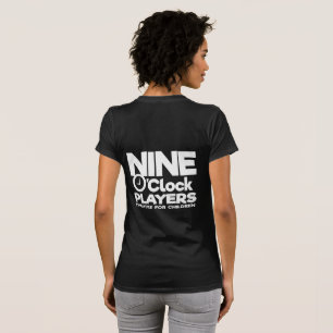 T-shirt du logo de l'horloge blanche NOP