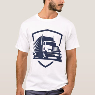 T-shirt du logo du conducteur de camion