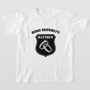 T-shirt du mariage de la sécurité de l'anneau po