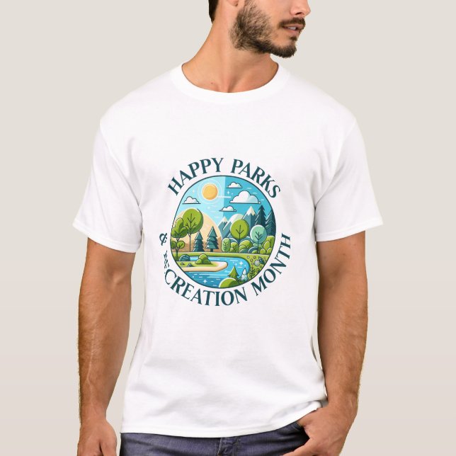 T-shirt du mois du parc et des loisirs (Devant)