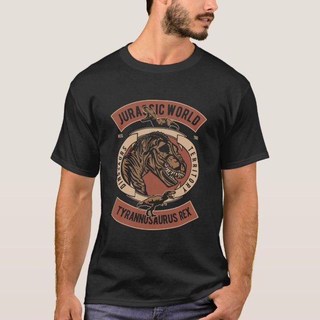 T-shirt du monde du Jurassique rétro (Devant)