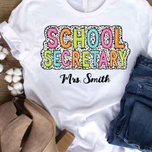 T-shirt du nom personnalisé du secrétaire de l'éco