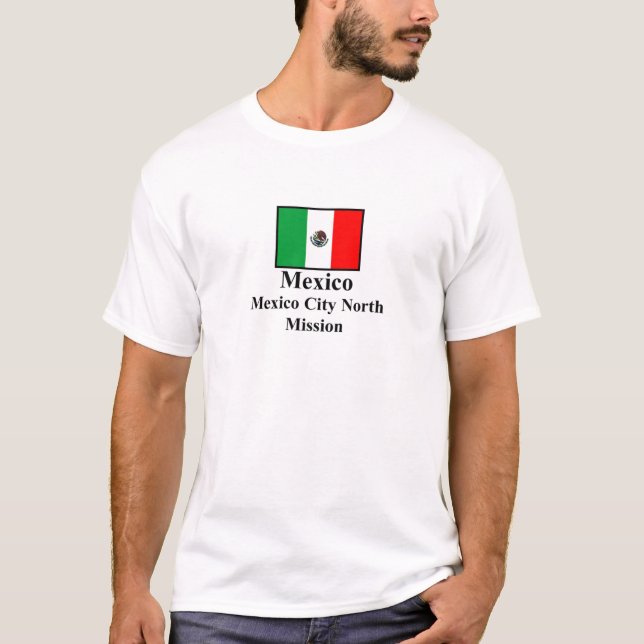 T-shirt du nord de mission du Mexique Mexico (Devant)