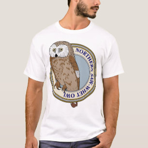 T-shirt Du nord Scie-Affûtez le Hibou-m