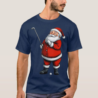 T-shirt du Père Noël Golfer