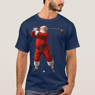 T-shirt du Père Noël Golfer