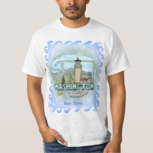 T-shirt du phare de Washington