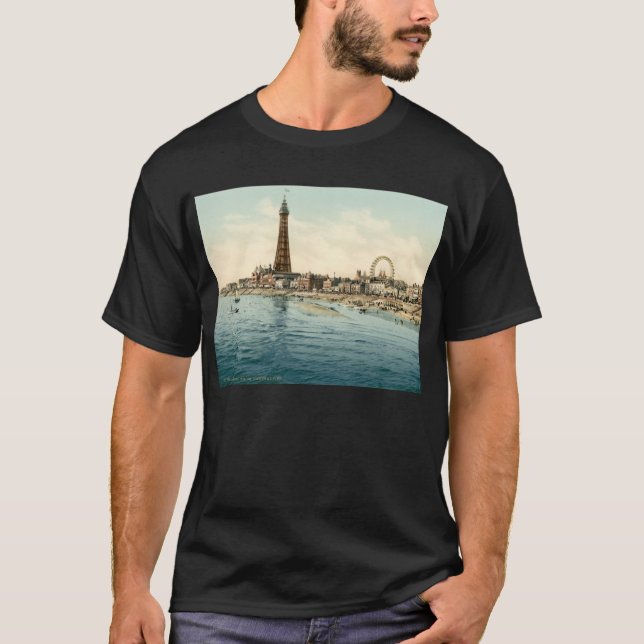 T-shirt Du pilier central, Blackpool, Angleterre (Devant)
