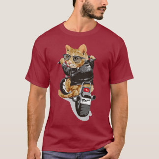 t-shirt du pilote de chat